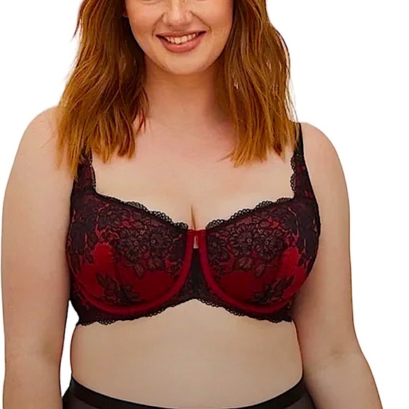 torrid Other - TORRID: NWT Unlined Balconette Underwire Lace & Silk Bra - Size 38D